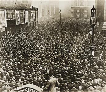 (STANDING ROOM ONLY) A selection of approximately 44 press photographs of crowds. 1912-55.